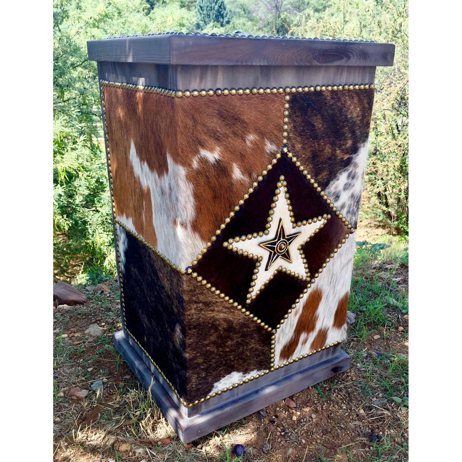 Cowboy Kitchen Trash Receptacle Or Clothes Hamper